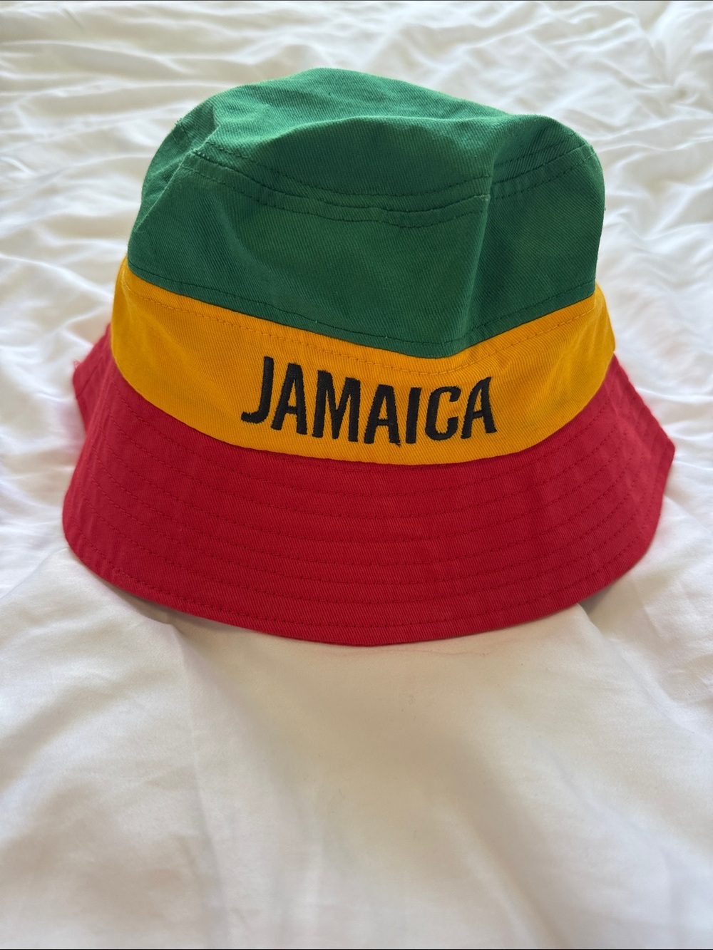 Jamaica Bucket Hat Green Yellow Red